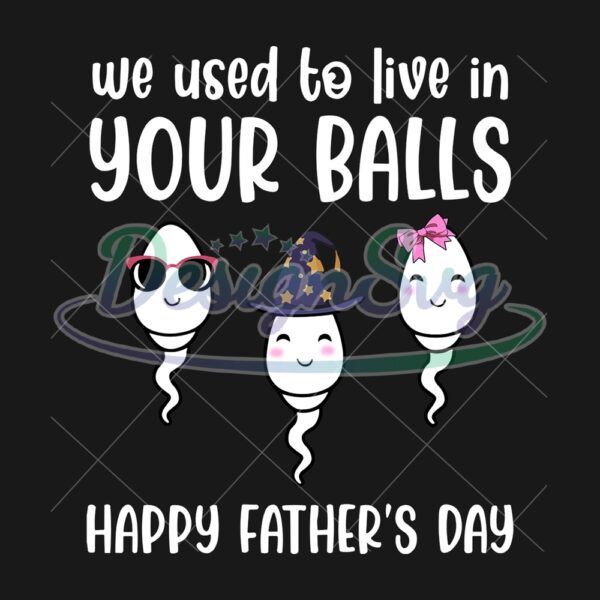 we-used-to-live-in-your-balls-funny-father-day-png