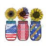 American Flag Sunflower Jar PNG