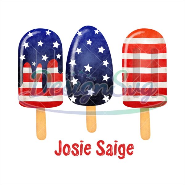 Popsicle American Flag Ice Cream PNG