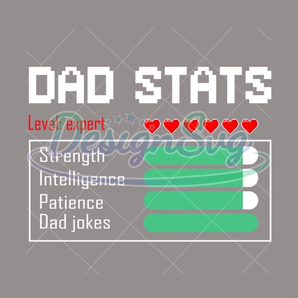 Funny Father Day Dad Stats PNG