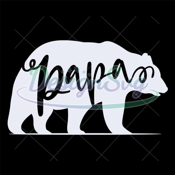 Love Papa Bear Svg Gift For Dad