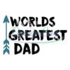 Worlds Greatest Dad Arrow SVG