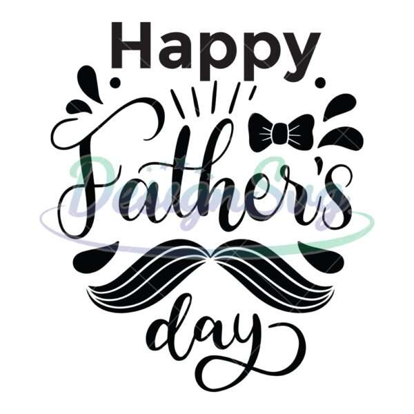 Happy Fathers Day Holiday Vector SVG