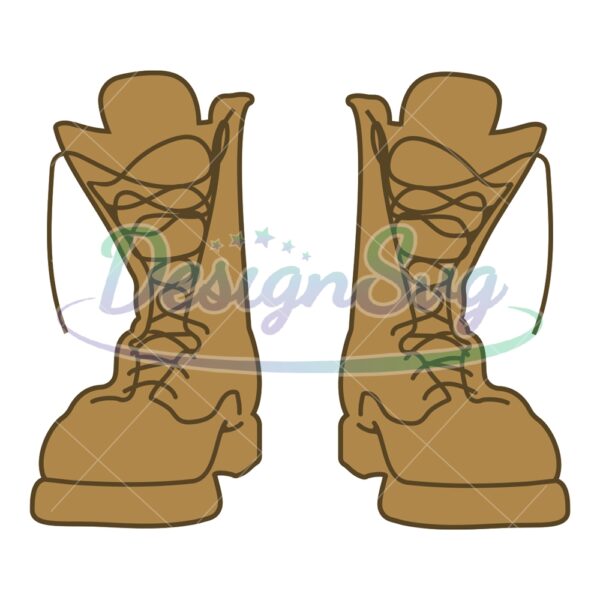 Father Day Western Leather Boot SVG