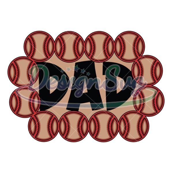 Baseball Dad Gift For Father Sport SVG