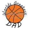 Worlds Greatest Dad Basketball SVG