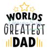 Worlds Greatest Dad Stars SVG