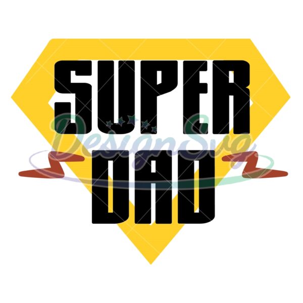 Super Dad Thundering Bolt Gift For Papa SVG