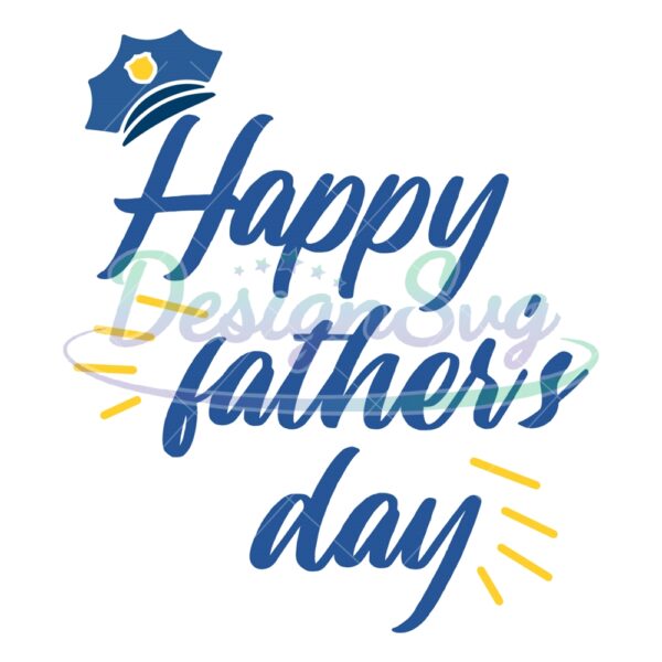 Happy Father's Day Police Dad SVG