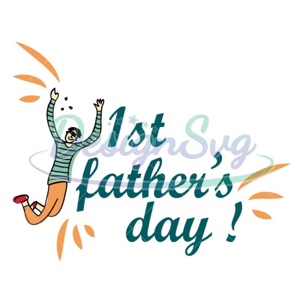 First Fathers Day World Dad SVG
