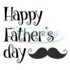 Happy Father Day Mustached Dad SVG