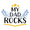 My Dad Rocks Father Day Stars SVG