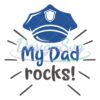 Police Hat My Dad Rock Svg