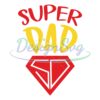 Super Dad Diamond SVG File For Cricut