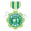 Worlds First Dad Funny Medal SVG