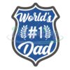Worlds First Dad Badge Cut File SVG