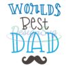 Worlds Best Mustached Dad SVG