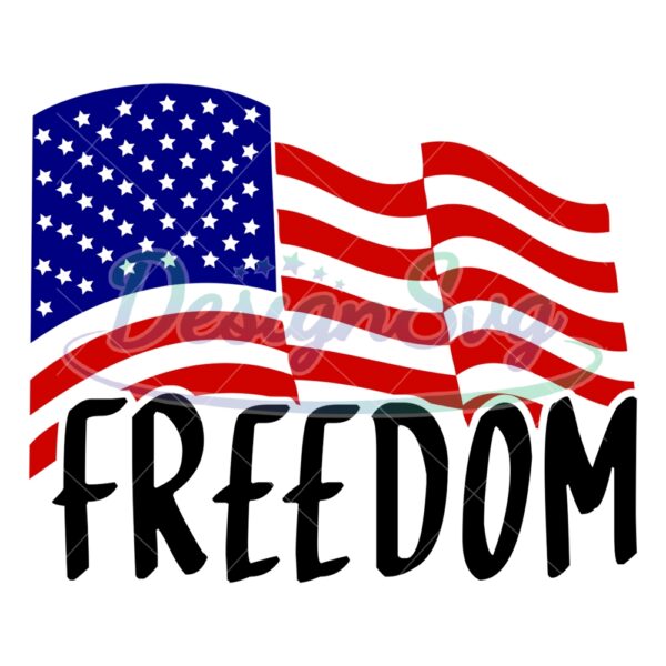 Freedom American Flag SVG
