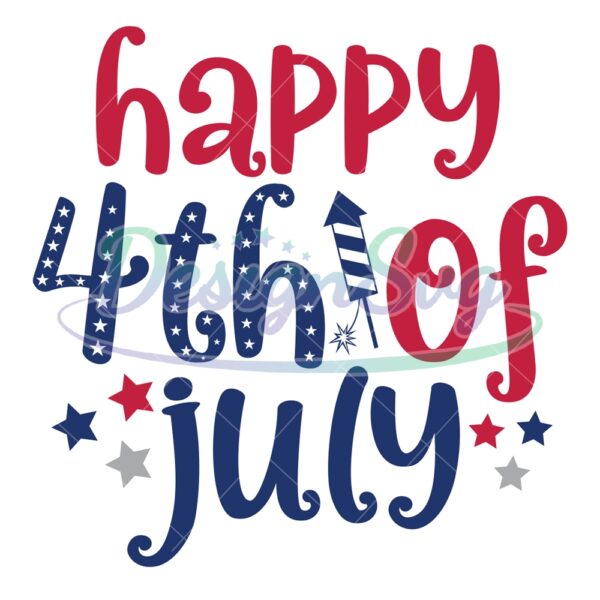 Happy 4th Of July SVG File For Cricut
