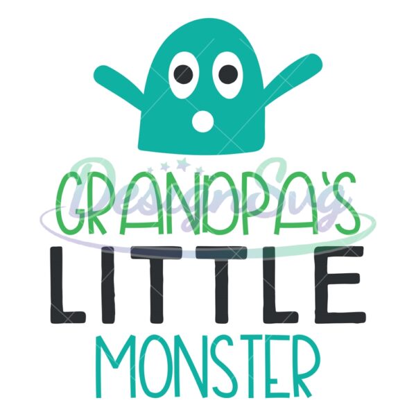 Grandpa's Little Monster SVG