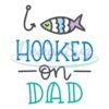 Hooked On Dad Fishing Sayings SVG