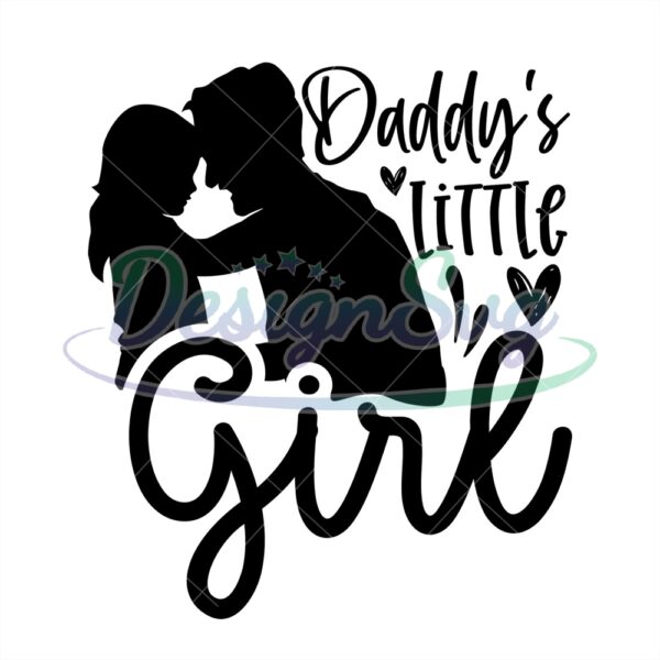 Daddys Little Girl Svg Papa And Daughter