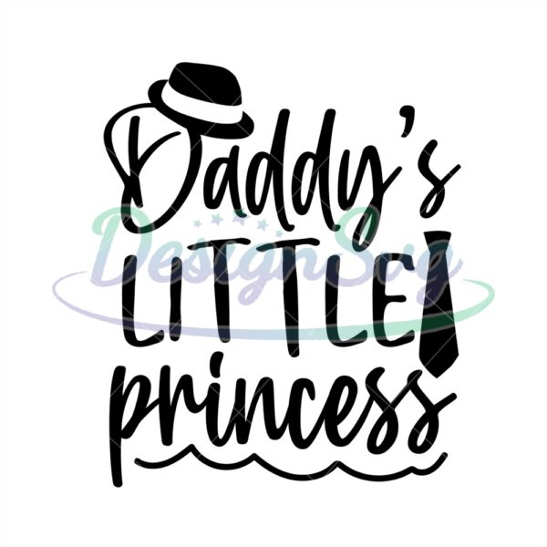 Daddys Little Princess Svg Gift For Papa