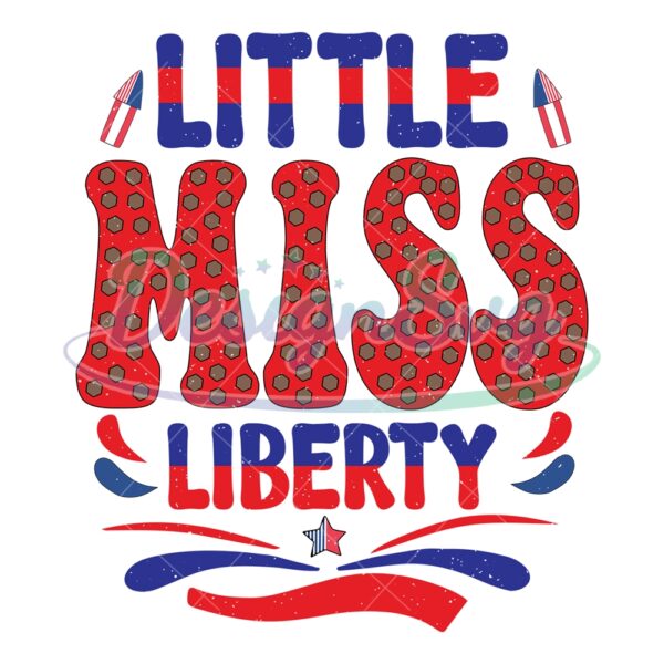 Little Miss Liberty 4th Of July Fireworks Png