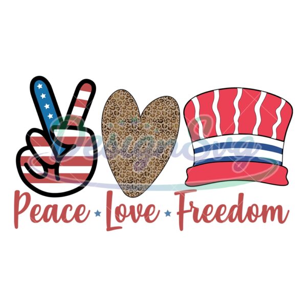 Peace Love Freedom Uncle John Hat Png