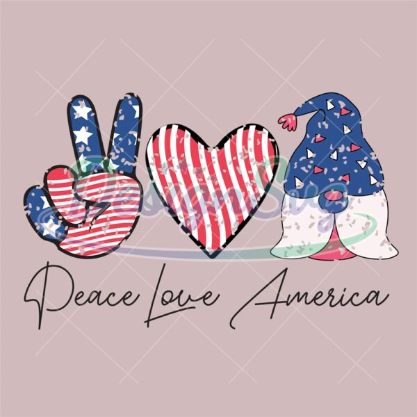 peace-love-america-4th-of-july-gnome-svg