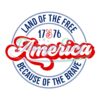 America Land Of The Free Because Of The Brave SVG