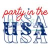 Party In The USA Patriotic SVG