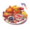 America Turkey Party Sublimation Png