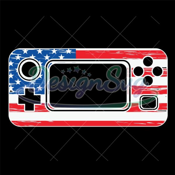 american-flag-game-console-svg