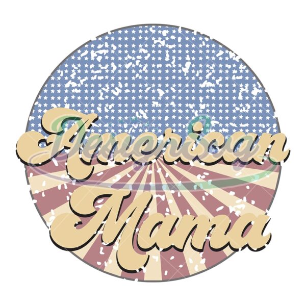 American Mama Retro USA Png