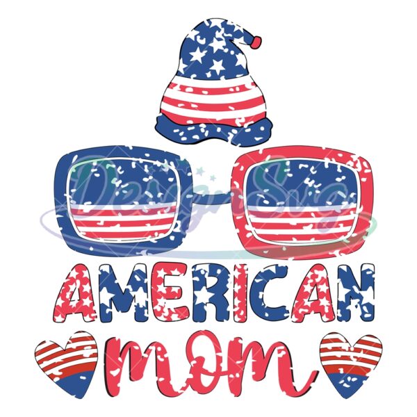 American Mom Retro Glasses PNG