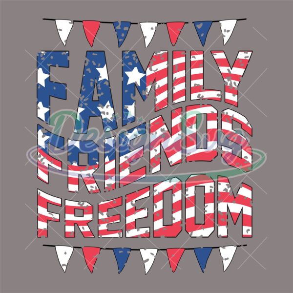 family-friends-freedom-american-flag-4th-of-july-svg