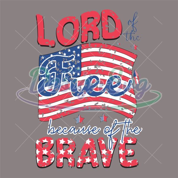 lord-of-the-free-because-of-the-brave-usa-flag-svg