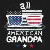 All American Grandpa Glasses Flag SVG
