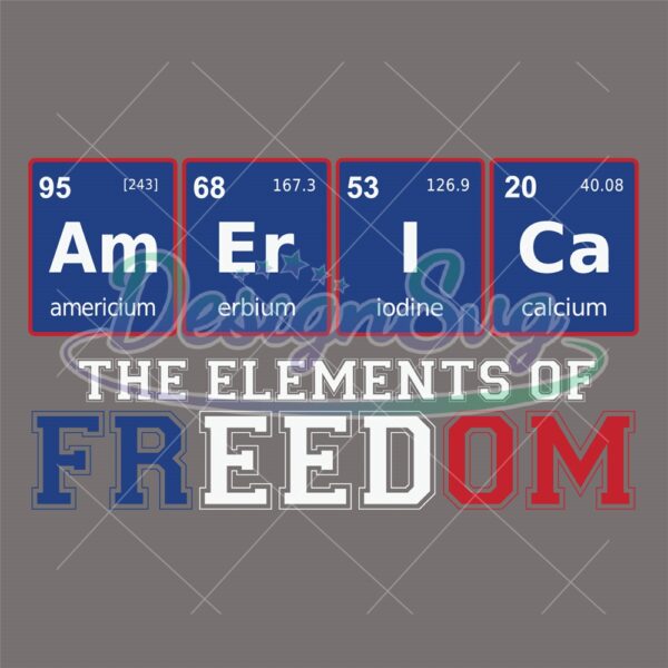 American The Elements Of Freedom SVG
