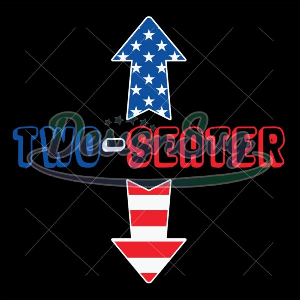 Two Seater Arrow 4th Of July Day SVG