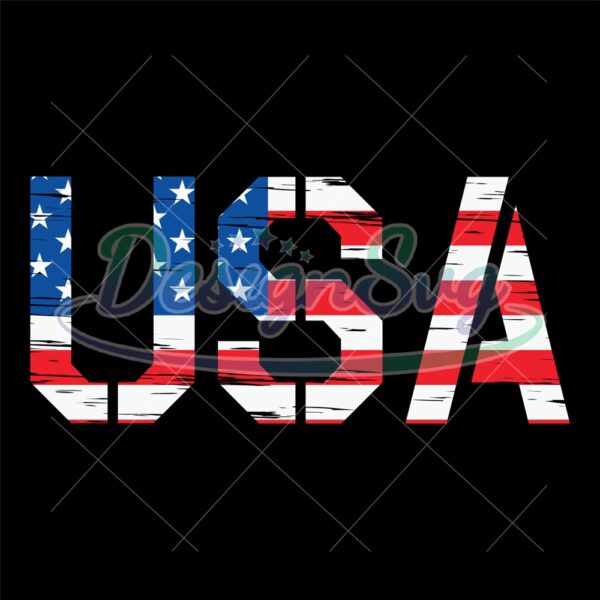 USA Flag Logo 4th Of July Day SVG