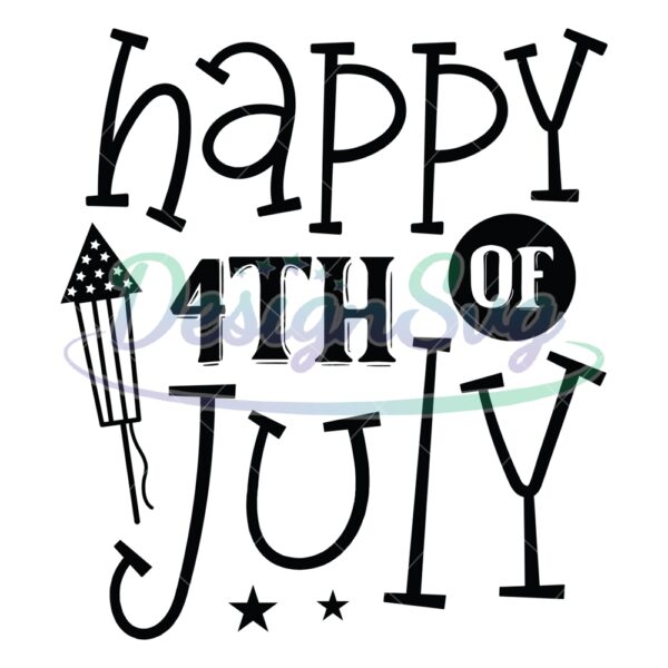 happy-4th-of-july-day-fireworks-clipart-svg