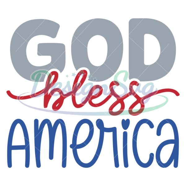 God Bless America SVG File For Cricut