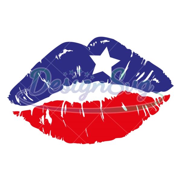 4th-of-july-patriotic-star-lips-svg