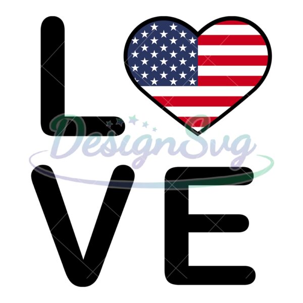 love-american-flag-patriotic-day-svg