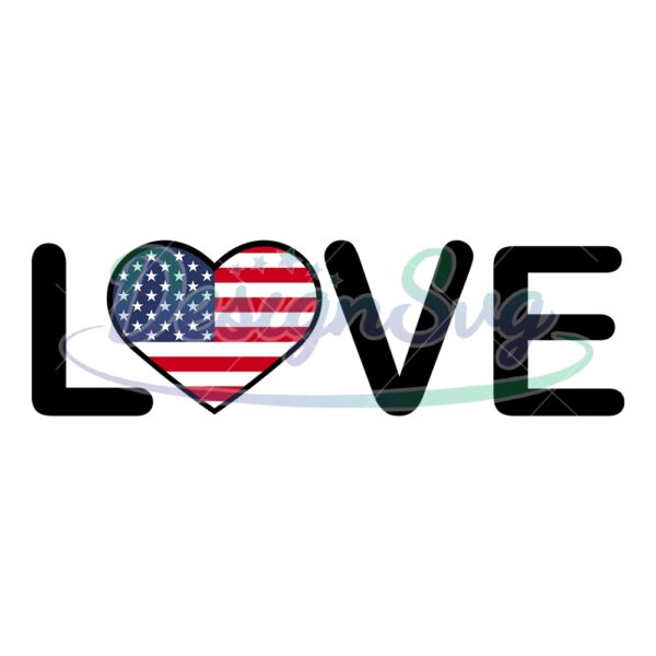 love-american-flag-independence-day-svg