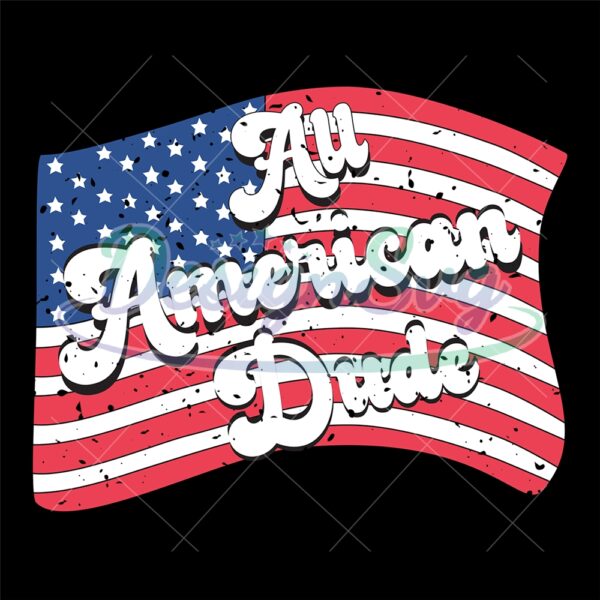 all-american-dude-usa-patriotic-flag-svg