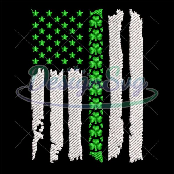 four-leaf-clover-flag-embroidery-design