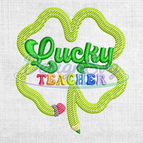 lucky-teacher-four-leaf-clover-embroidery-design